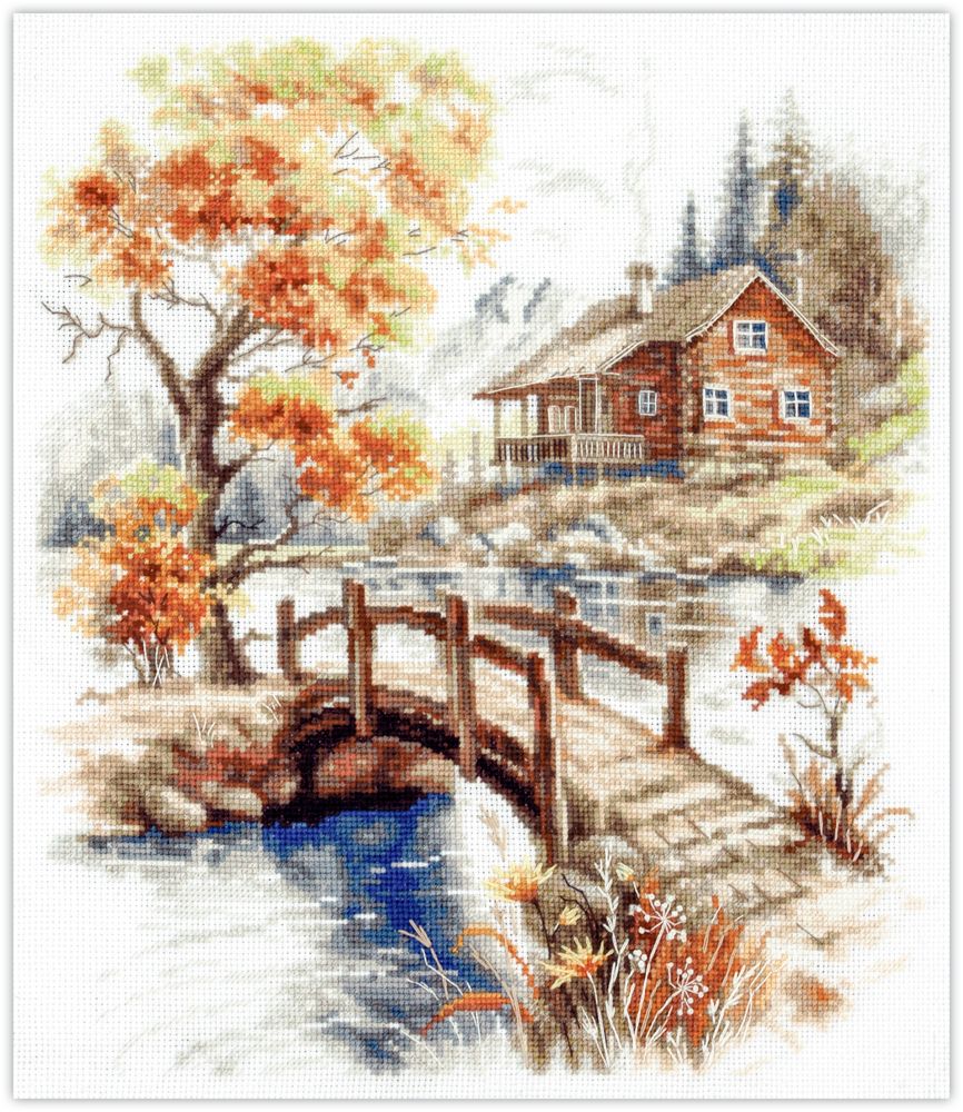 Autumn in the Mountains by Magic Needle 2024 Autumn vibe counted cross stitch kit