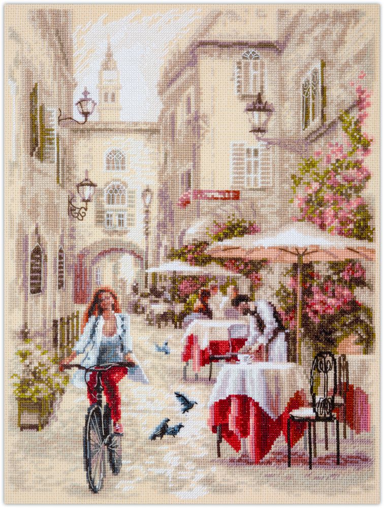 Morning Vibes by Magic Needle 2024 City vibe counted cross stitch kit
