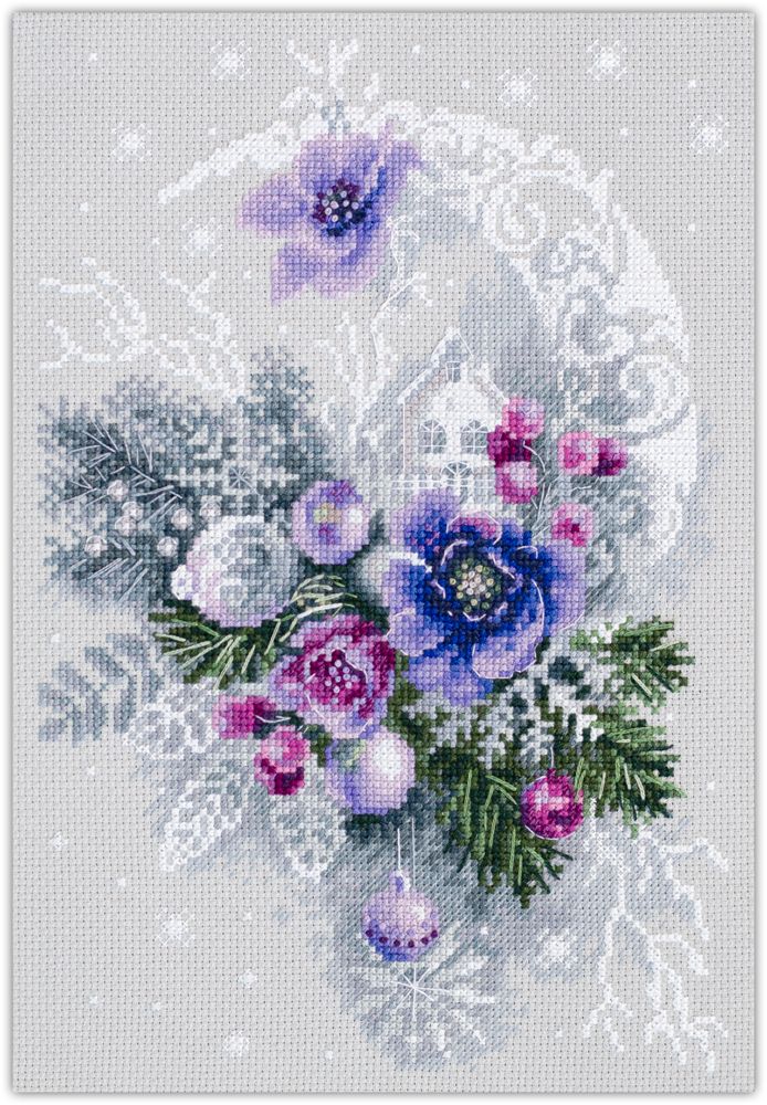 Frosty Evening by Magic Needle 2023 Winter counted cross stitch kit