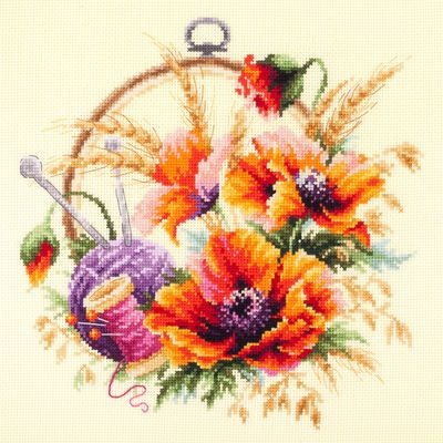 Poppies for Needlewoman by Magic Needle 2018 Counted cross stitch kit