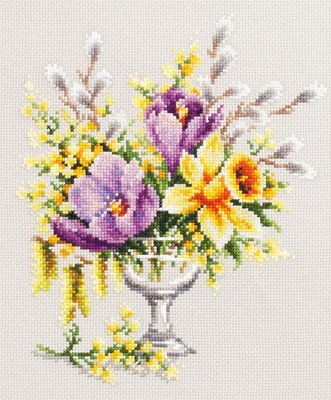 Spring Bouquet by Magic Needle 2018 Season collection Counted cross stitch kit