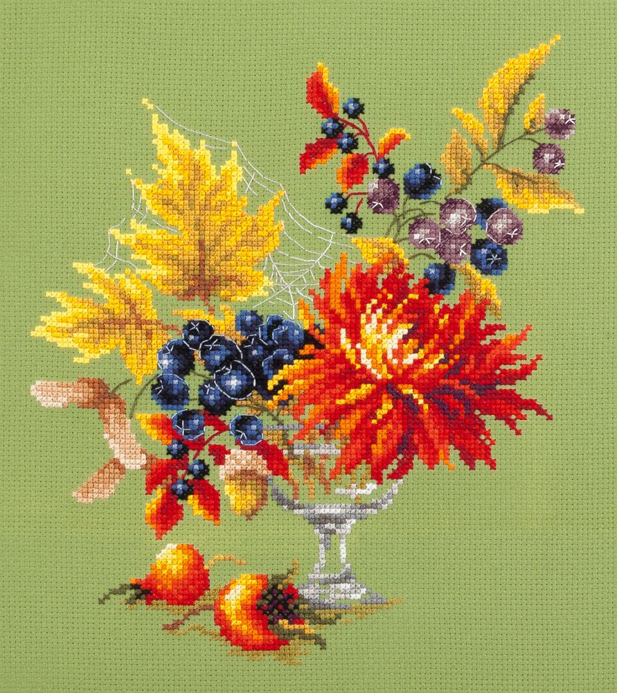 Autumn Bouquet by Magic Needle 2018 Season collection Counted cross stitch kit