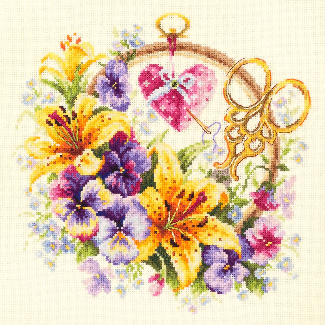 Lilies for Needlewoman by Magic Needle 2018 Counted cross stitch kit