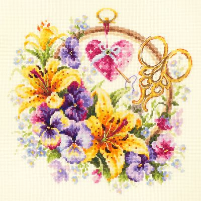 Lilies for Needlewoman by Magic Needle 2018 Counted cross stitch kit