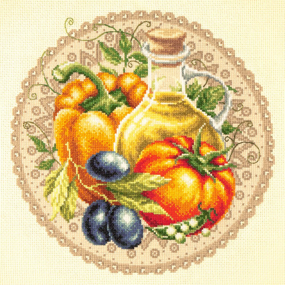 Mediterranean salad by Magic Needle 2018 Food Counted cross stitch kit