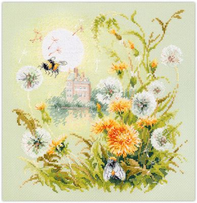 Bumblebee. Meadow Stories by Magic Needle 2023 Summer counted cross stitch kit