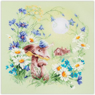 Snail. Meadow Stories by Magic Needle 2023 Summer counted cross stitch kit