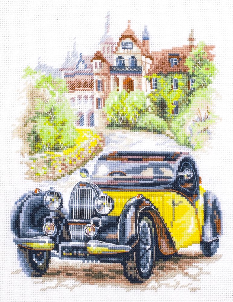 Retro Style. France by Magic Needle 2020 Retro Counted cross stitch kit