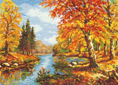 Golden autumn by Magic Needle 2008 Counted cross stitch kit