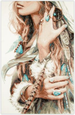 Boho Girl by Magic Needle 2025 Counted cross stitch kit