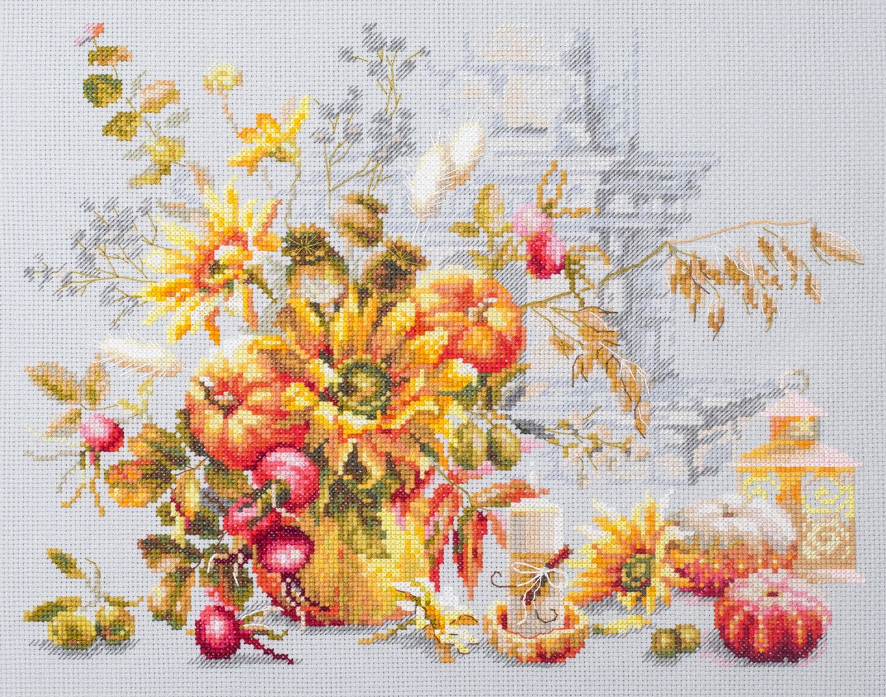 Autumn Improvisation by Magic Needle 2020 Counted cross stitch kit