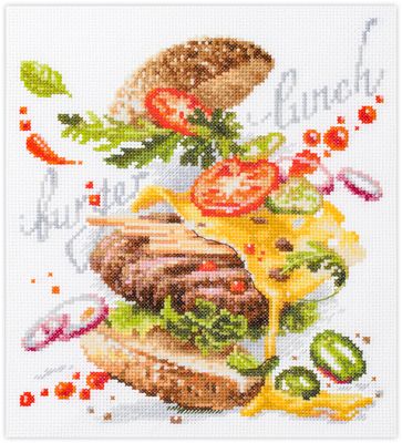 Burger Lunch by Magic Needle 2021 Food Counted cross stitch kit