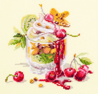 Cherry Dessert by Magic Needle 2020 Sweet Counted cross stitch kit