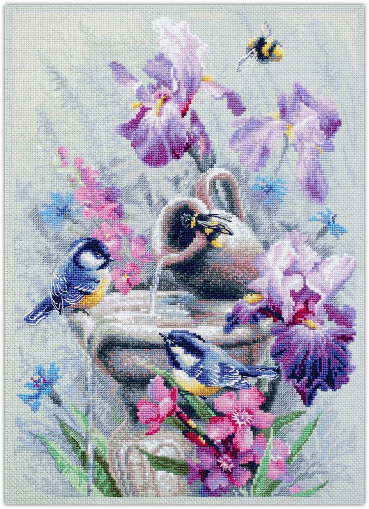 Garden Fountain by Magic Needle 2023 Counted cross stitch kit