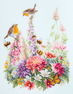 Singing robins by Magic Needle 2020 Summer counted cross stitch kit