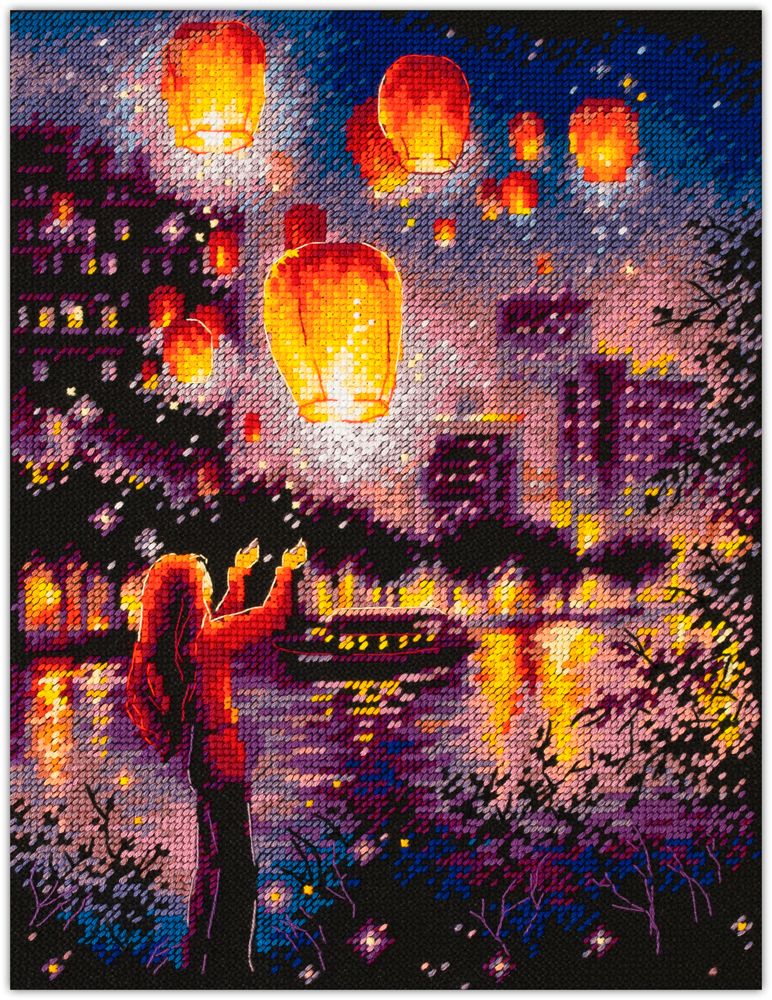 Sky Lanterns by Magic Needle 2022 Counted cross stitch kit