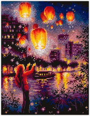 Sky Lanterns by Magic Needle 2022 Counted cross stitch kit