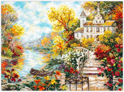 Riverside House by Magic Needle 2023 Counted cross stitch kit