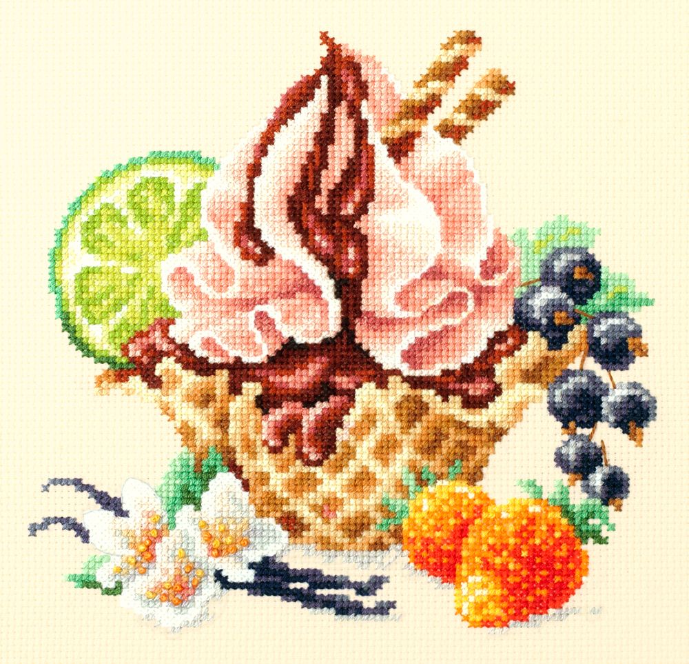 Vanilla Ice Cream by Magic Needle 2019 Sweet Counted cross stitch kit