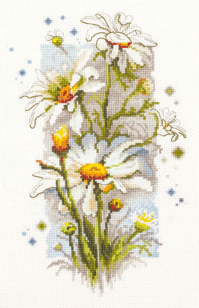 White Daisies by Magic Needle 2018 Counted cross stitch kit