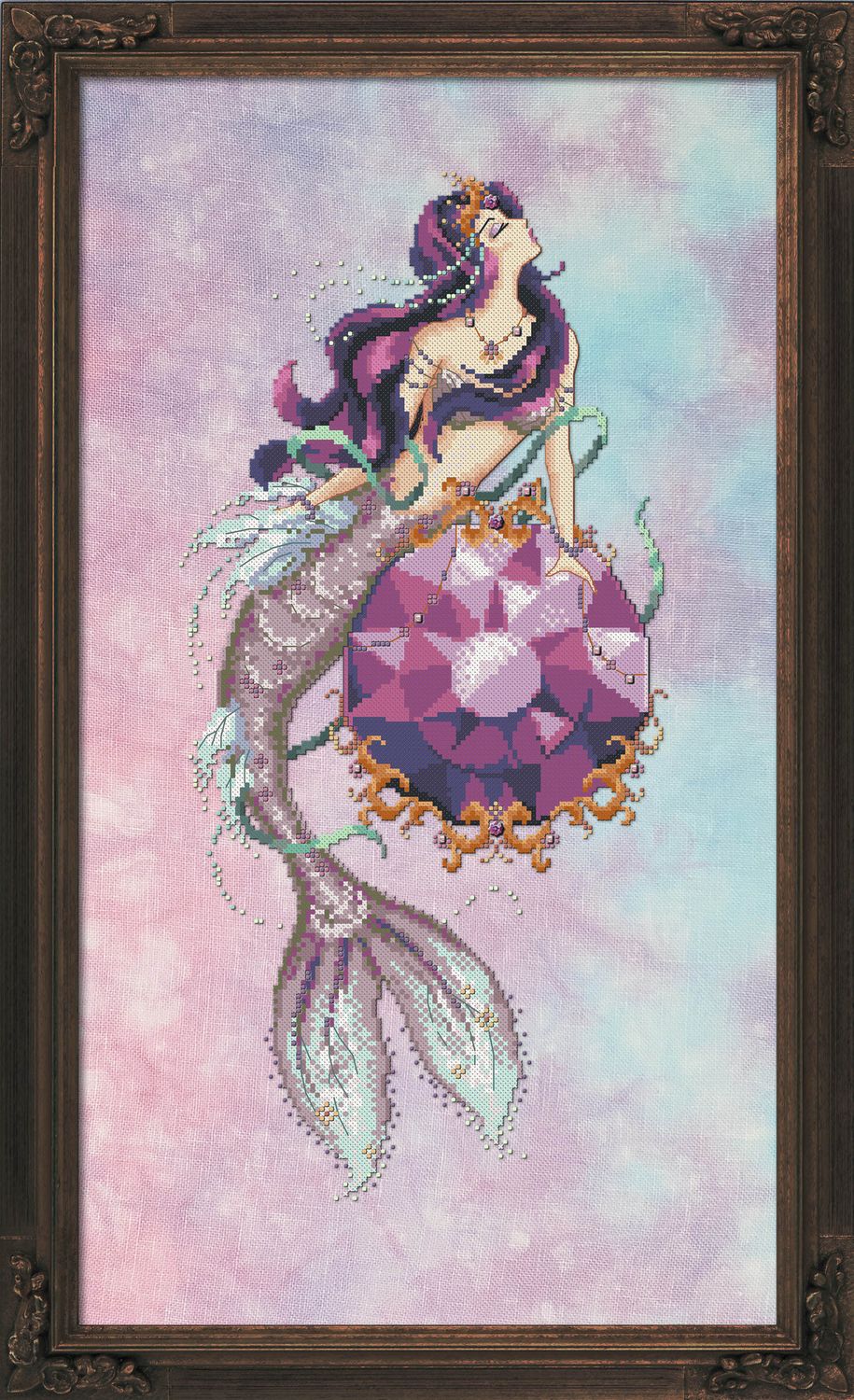 Amethyst - Mermaid Treasures by Bella Filipina Designs 2022 Counted Cross stitch pattern
