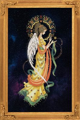 Hanan, deity of the morning by Bella Filipina Designs 2021 Counted cross stitch Pattern, Beads set and Set of Threads
