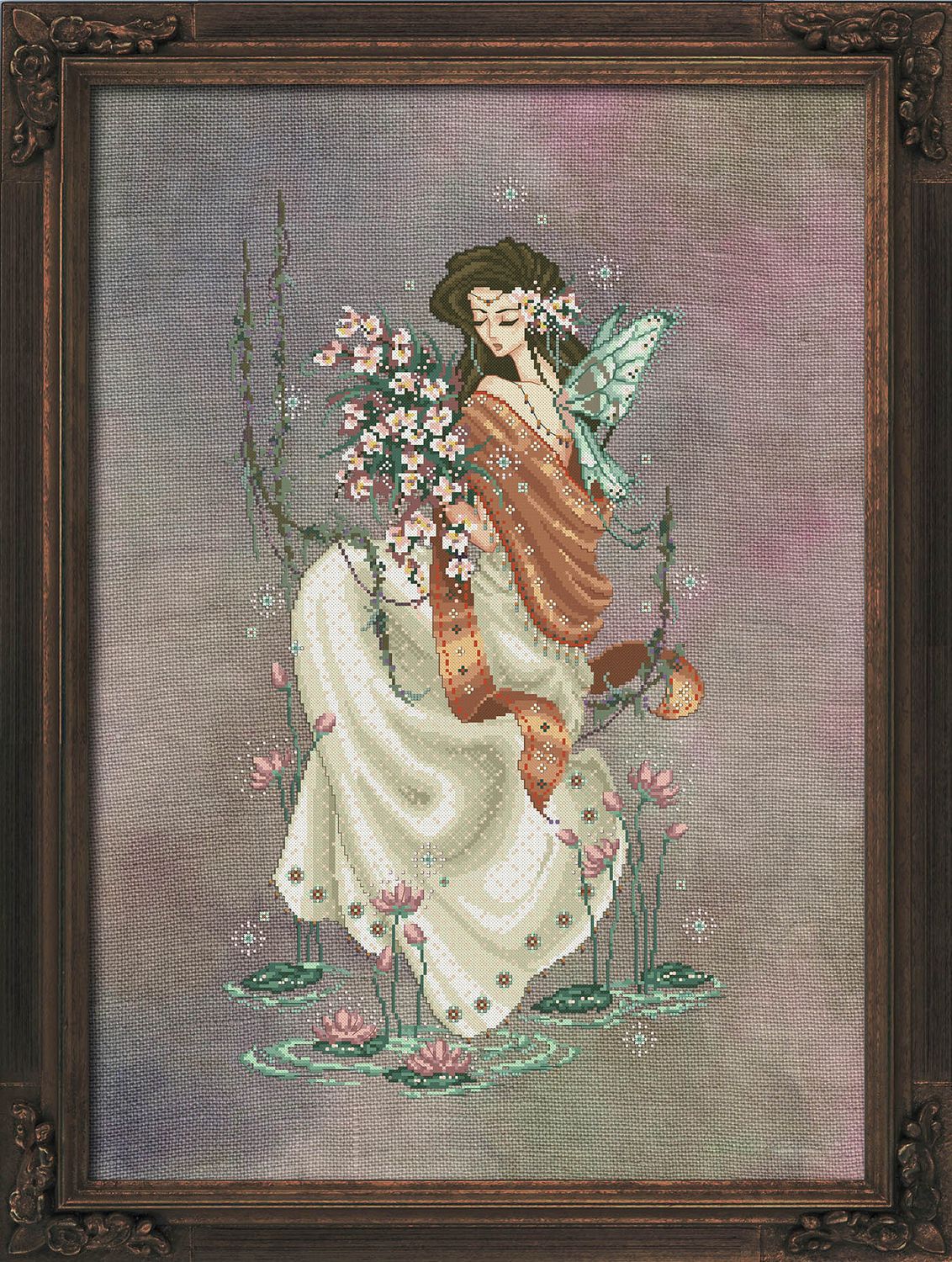 Maria Makiling by Bella Filipina Designs 2021 Counted cross stitch Pattern, Beads set and Set of Threads