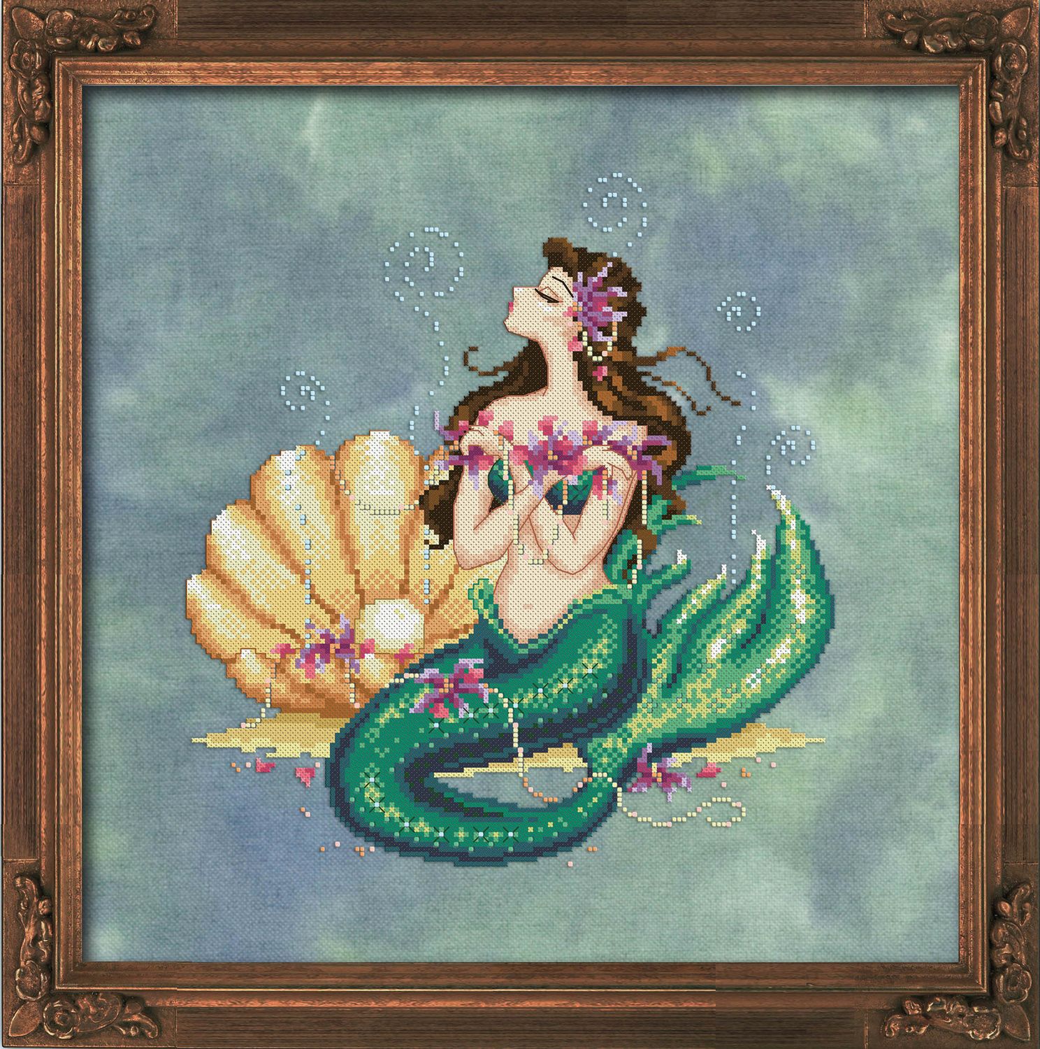 Esmeralda by Bella Filipina Designs 2022 Counted cross stitch Pattern, Beads set and Set of Threads