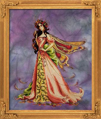 Queen Flower Fairy by Bella Filipina Designs 2016 Counted cross stitch Pattern