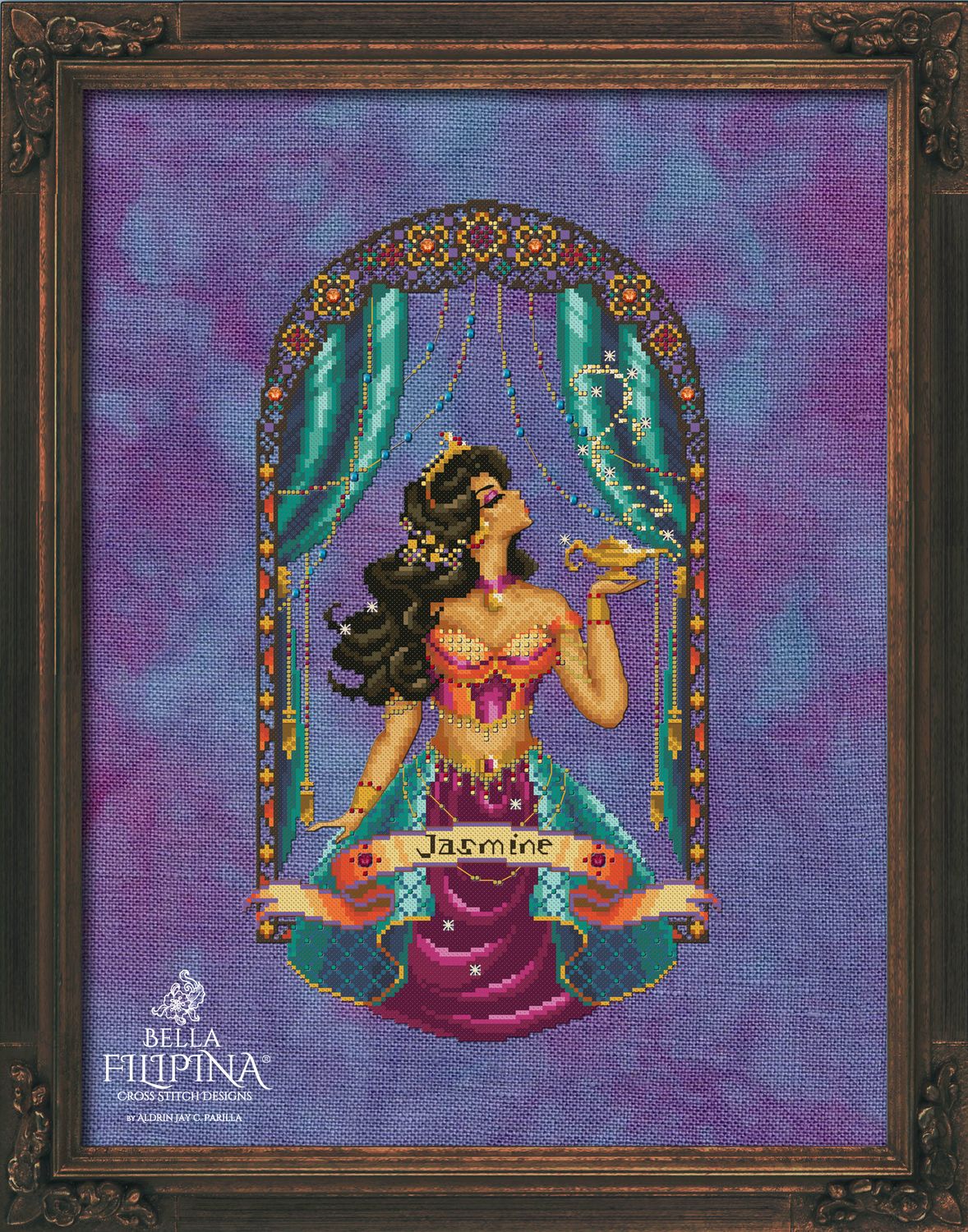 The Magic Lamp by Bella Filipina Designs 2024 Counted cross stitch Pattern, Beads set and Set of Threads