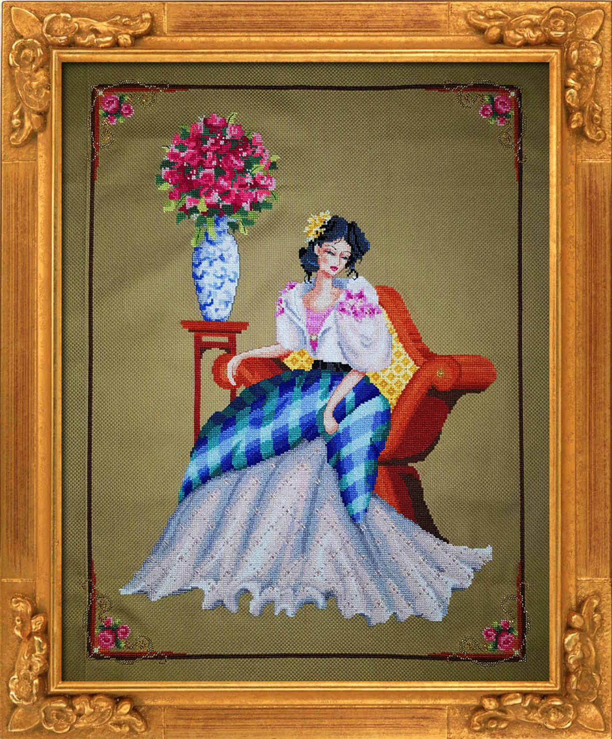 Portrait Maria Clara by Bella Filipina Designs 2018 A beautiful lady counted cross stitch pattern for Mother’s Day