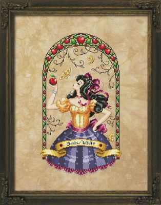 The Poison Apple by Bella Filipina Designs 2023 Counted cross stitch Pattern, Beads set and Set of Threads