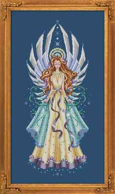 The Star Of Christmas by Bella Filipina Designs 2019 Counted cross stitch Pattern, Beads set and Set of Threads