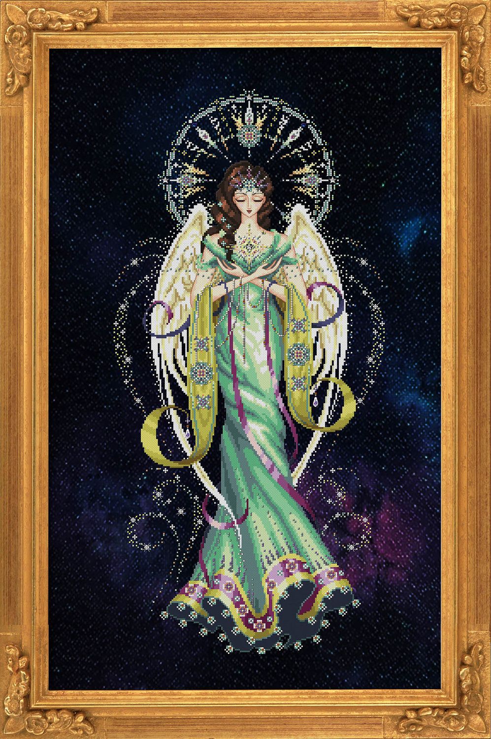 Tala, deity of the stars by Bella Filipina Designs 2022 Counted cross stitch Pattern, Beads set and Set of Threads