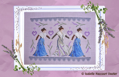 Les Arlésiennes (The Arlesian women) by Isabelle Haccourt Vautier Printed cross stich pattern