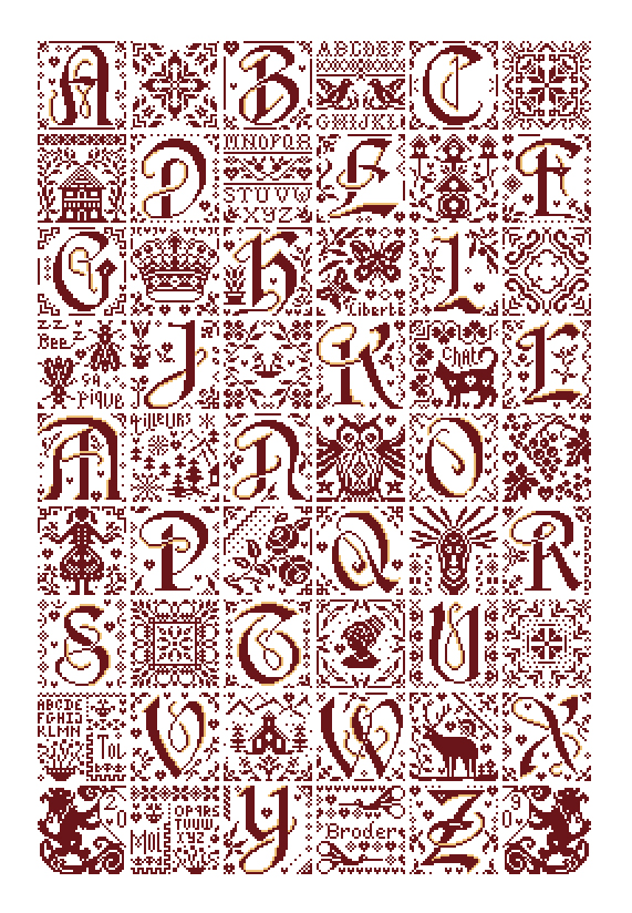 Marquoir Mystery (Mystery Scoreboard) by Isabelle Haccourt Vautier Printed Counted cross stich pattern