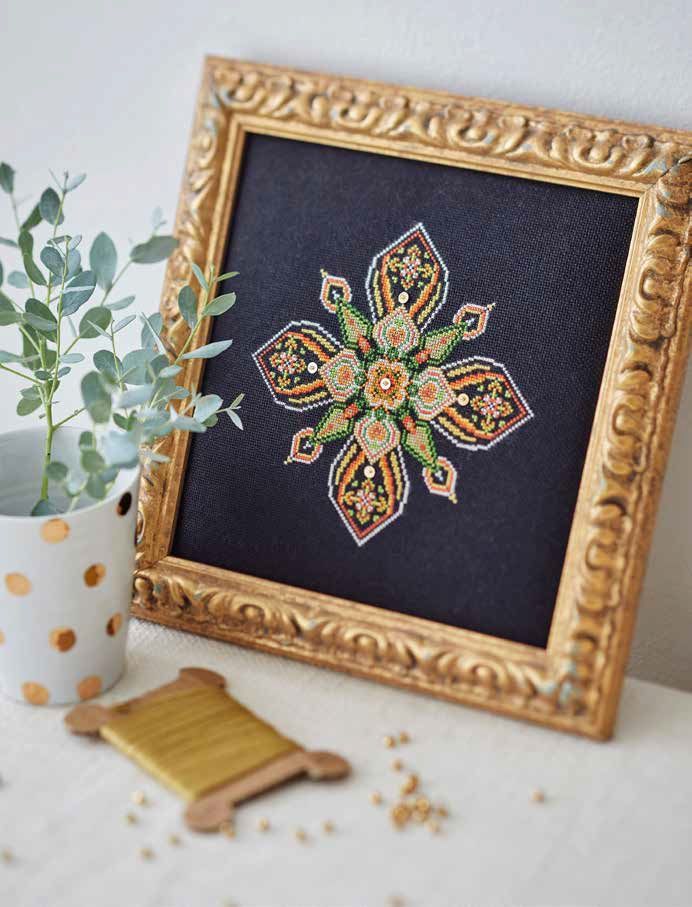 Pondichéry (Pondicherry) by Isabelle Haccourt Vautier Printed cross stich pattern