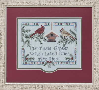 Cardinals Appear by Glendon Place 2024 Christmas cross stitch pattern, Embellishment Pack, Sulky Thread Pack