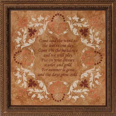 Come Said The Wind by Glendon Place 2013 Counted cross stitch pattern