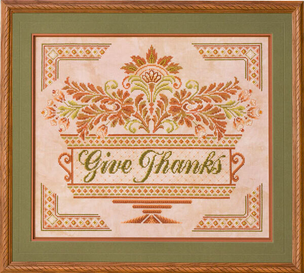 Give Thanks by Glendon Place 2007 Counted cross stitch pattern