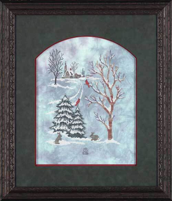 New Snow by Glendon Place 2006 Christmas Counted cross stitch pattern, Thread Set