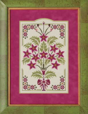 Royal Poinsettias by Glendon Place 2011 Christmas Counted cross stitch pattern
