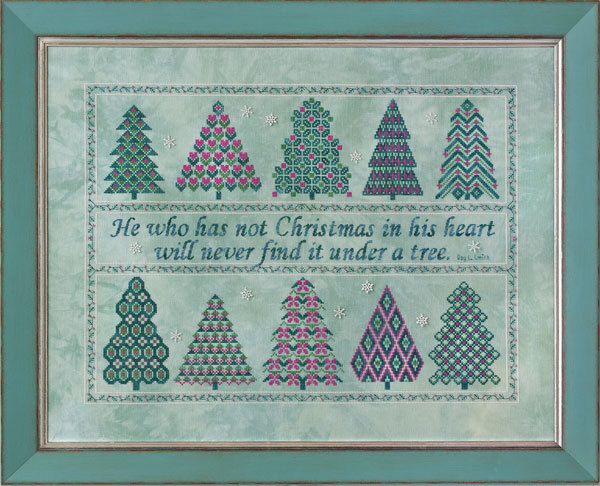 The Spirit of Christmas by Glendon Place 2011 Counted cross stitch pattern Silk Floss Pack, Embellishment Pack