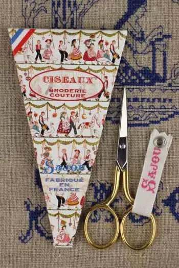 Marly gilded miniature embroidery scissors by Sajou (France) model is perfect for beginners