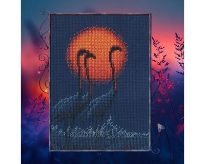 Red sun by RTO. Counted Cross Stitch Kit 2025