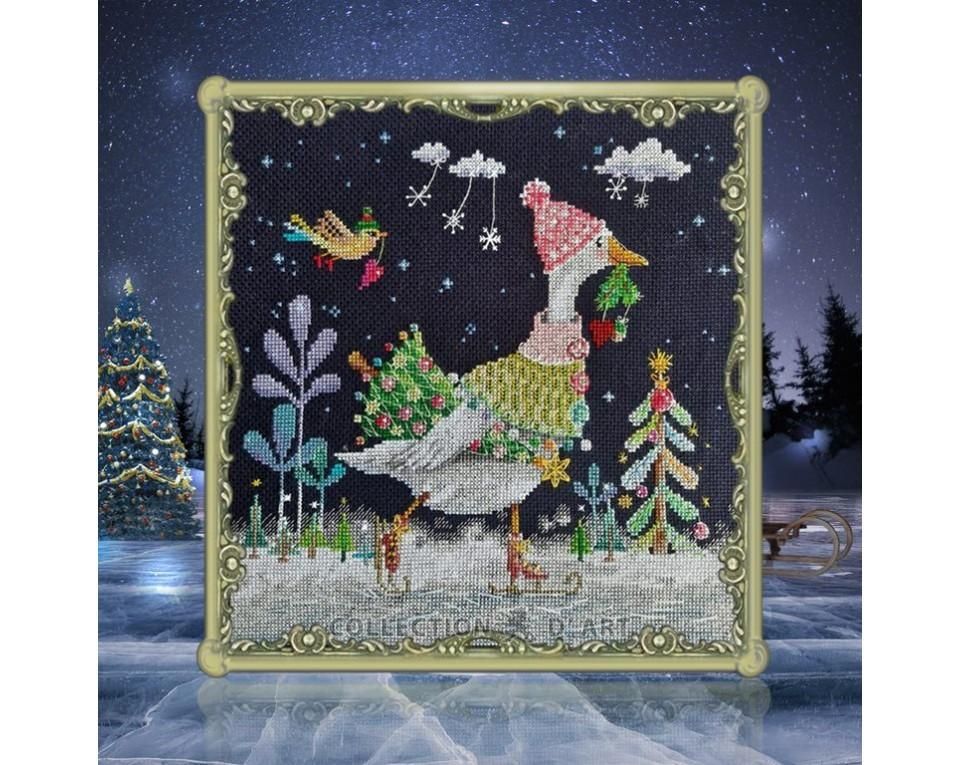 Magic skates by RTO. Christmas Сounted Cross Stitch Kit