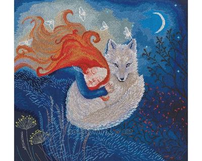 Under forest coverlet by RTO. FairyTales Collection. Mystic design. Сounted Cross Stitch Kit