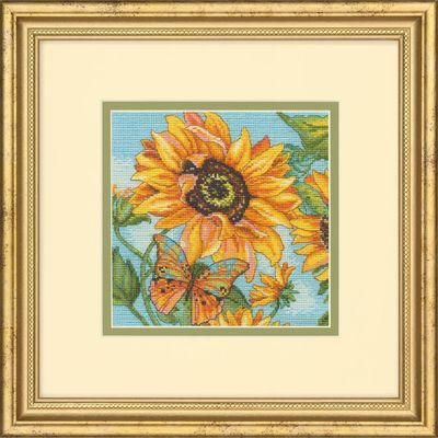 Sunflower Garden by Dimensions Gold Petites Collection Counted Cross Stitch Kit