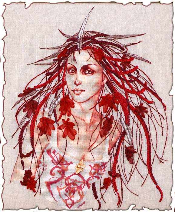 Nimuë Sepia by Nimuë Designer Annaïck Chauvel Counted cross stitch Kit