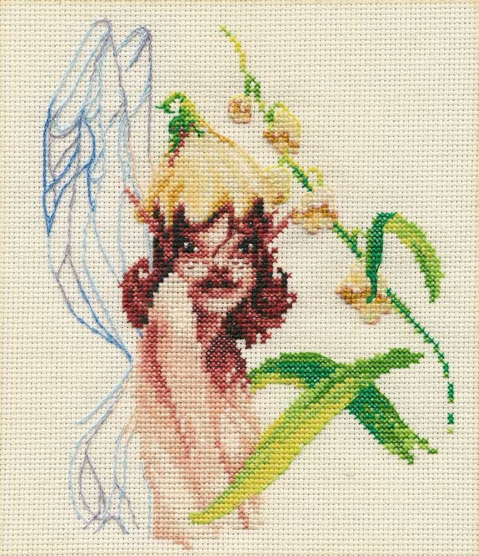 Fee Clochette​ (Tinker Bell) by Nimuë Designer Annaïck Chauvel Fairy counted cross stitch printed pattern